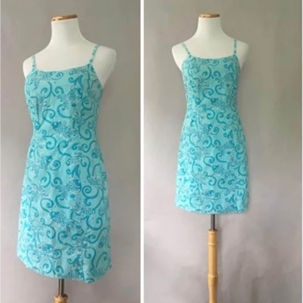 Lilly Pulitzer Dress Blue Fish - Size 6